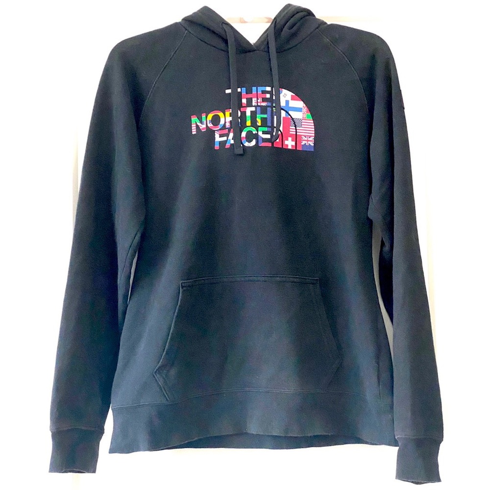 The North Face Logo Olympic Flags Pullover Hoodie